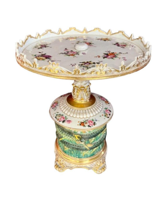 Late 19th Century Pair of Serving Platters in Paris Porcelain