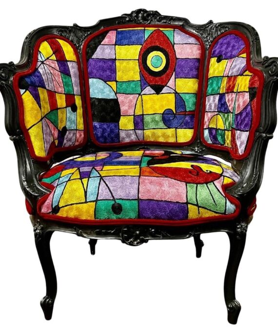 Reupholstered Napoleon III Bergere Chair, 19th Century